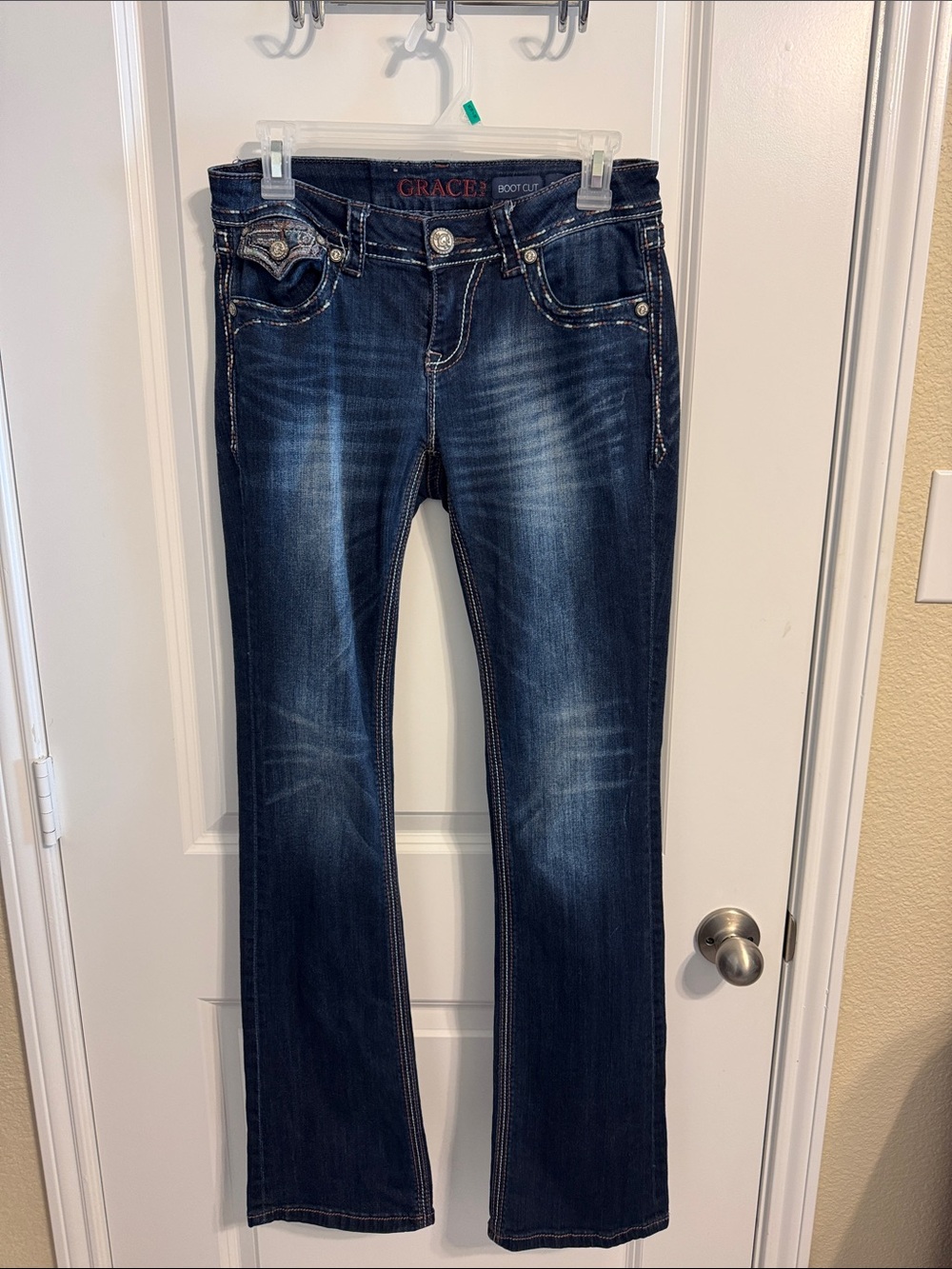 Grace in LA Women’s Dark Wash Bootcut Jeans